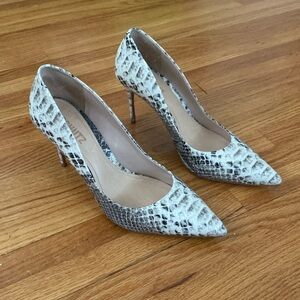 SCHUTZ snake skin heels